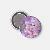 Rococo valentine fantasy art by Renee Lavoie Magnet (Vorderseite/Rückseite)