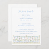 Rococo Wedding Details Begleitkarte (Vorne/Hinten)