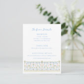 Rococo Wedding Details Begleitkarte (Stehend Vorderseite)