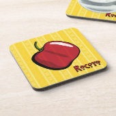 Rocoto Chili Pepper Kunststoff Untersetzer (Linke Seite)