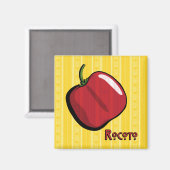 Rocoto Chili Pepper Magnet (Vorderseite/Rückseite)