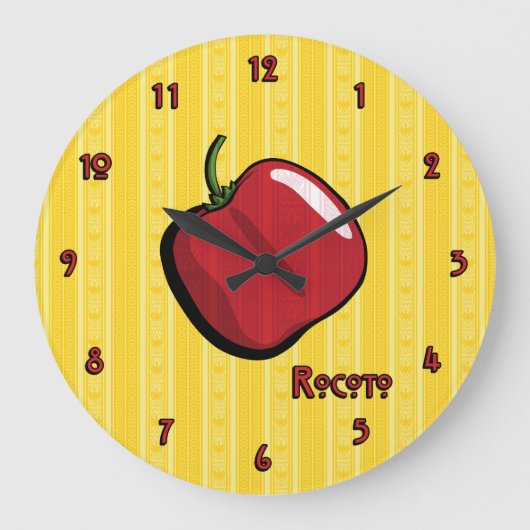Rocoto Chili Pepper Uhr (Vorderseite)