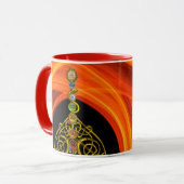 ROD ASCLEPIUS,7 CHAKRAS,YOGA HOLISTISCH Orange Tasse (Vorderseite Links)