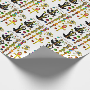 ROD ASCLEPIUS,7 CHAKRAS YOGA LOTUS POSE,Horus Auge Geschenkpapier