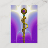 ROD ASCLEPIUS MEDIZINISCHE GESUNDHEITSVERSORGUNG V VISITENKARTE (Rückseite)