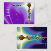 ROD ASCLEPIUS MEDIZINISCHE GESUNDHEITSVERSORGUNG V VISITENKARTE (Vorne/Hinten)