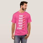 Rod Bait Ber Boat Fish Story Ice Fishing Fischart T-Shirt (Vorne ganz)