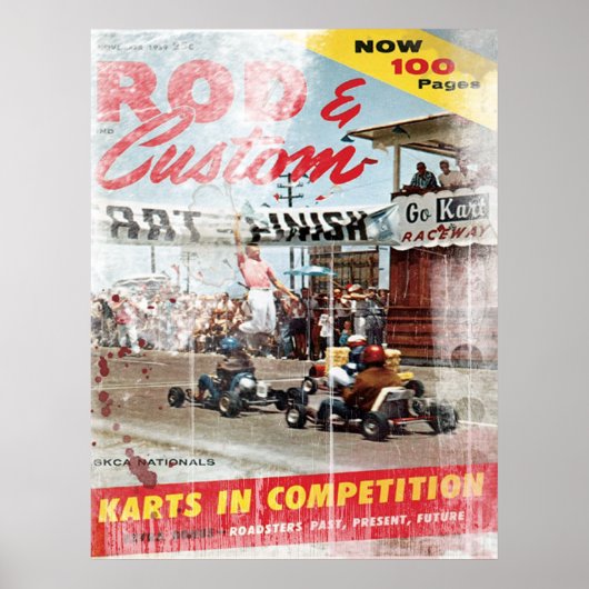 Rod & Custom, Karts im Wettbewerb Print Poster (Vorne)