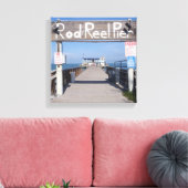 Rod & Reel Pier Canvas Print Leinwanddruck (Insitu (Wohnzimmer))