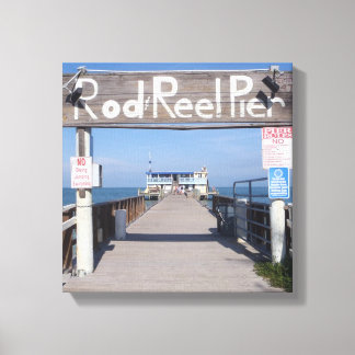 Rod & Reel Pier Canvas Print Leinwanddruck