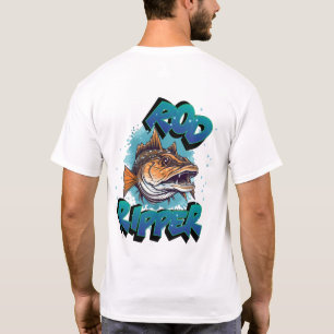 Rod Ripper Riant Muskie Customize NAME Fischen T-Shirt