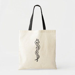 Rod von Asclepius [medizinisches Symbol] Tragetasche