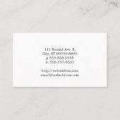 Rod von Asclepius [medizinisches Symbol] Visitenkarte (Rückseite)