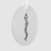 Rod von Asclepius Ornament (Vorderseite)