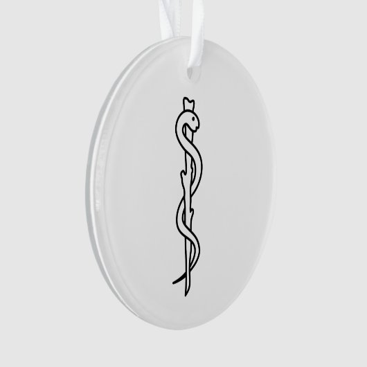Rod von Asclepius Ornament (Vorderseite)