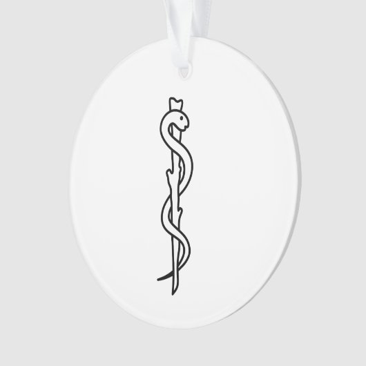 Rod von Asclepius Ornament (Vorderseite)