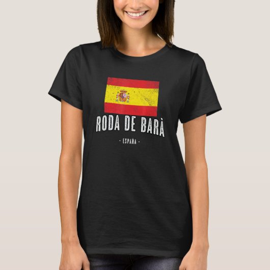 Roda de Bar Spain ES Flag City - Bandera Ropa T-Shirt (Vorderseite)