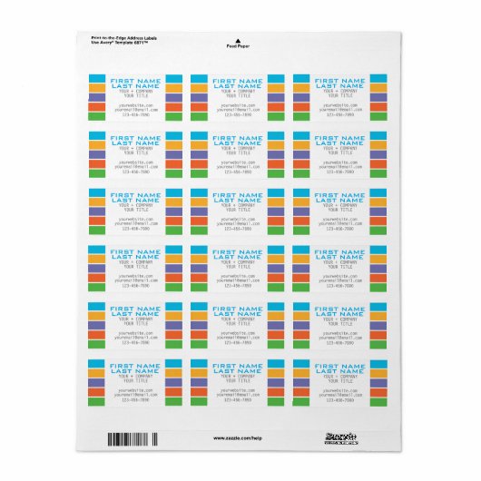 RODAN + FELDER Inspirierte benutzerdefinierte Labe Adressaufkleber (Vorne)
