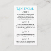 Rodan und Feld-Minigesichtsbehandlung, geben ihm Visitenkarte (Rückseite)