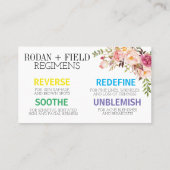 Rodan und Feld-Visitenkarte Visitenkarte (Rückseite)