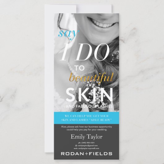 Rodan und Fields Wedding Flyer (Vorderseite)