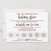 Rodan und Fields Weihnachtskarten abkratzen Feiertagskarte (Rückseite)