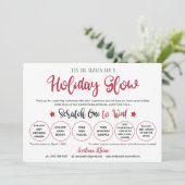 Rodan und Fields Weihnachtskarten abkratzen Feiertagskarte (Stehend Vorderseite)