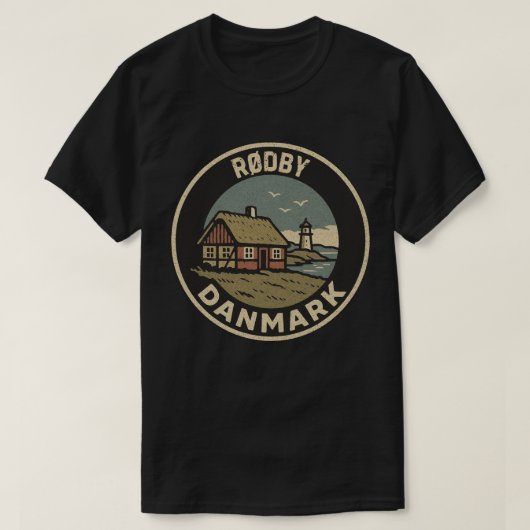 Rødby, Dänemark Danmark T-Shirt (Design vorne)