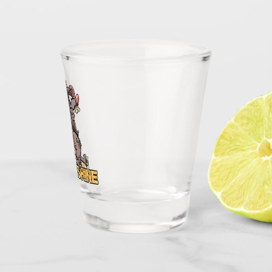 Roddy Ratten-Fink-Art-Mondenschein-Grafik #1 Schnapsglas (Rechts)