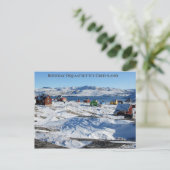 Rodebay Oqatsut Grönland Postkarte (Stehend Vorderseite)