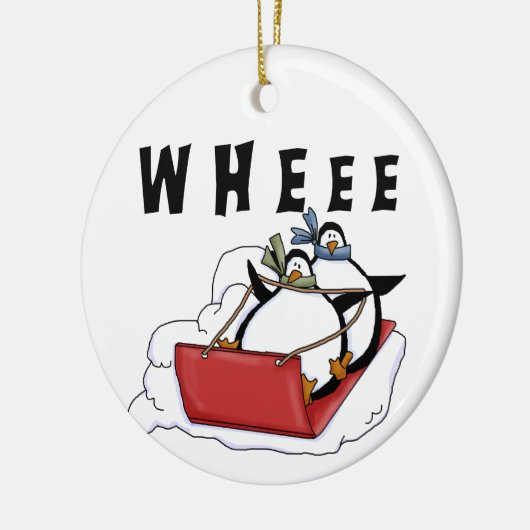 Rodelbahn mit Aussicht Keramik Ornament (Links)