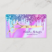 Rodelbahn mit Aussicht Unicorn Glitzer Tropfen Sal Treuekarte (Rückseite)