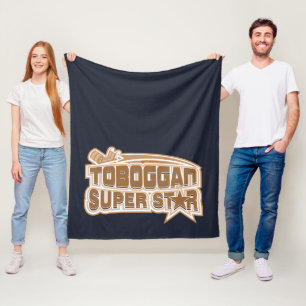 Rodelbahn Superstar Winter Sports Novelty Fleecedecke