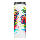 Rodelfahrt Tropical Honeymoon Thermosbecher (Rückseite)