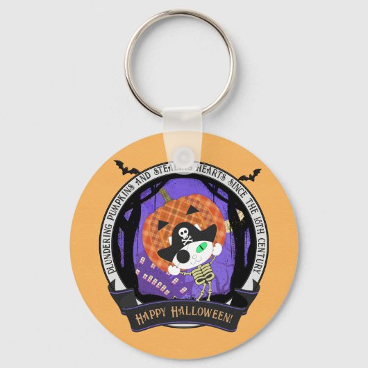 Rodelkatze Schlüsselanhänger (Vorderseite)