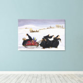 Rodeln 2 leinwanddruck (Insitu (Holzboden))