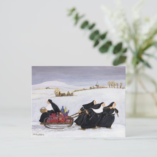 Rodeln 2 postkarte (Stehend Vorderseite)