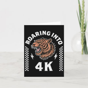 Rodeln in 4k Tiger zurück zur Schule Kind im Berei Karte