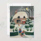 Rodeln Postkarte (Vorne/Hinten)