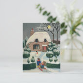 Rodeln Postkarte (Stehend Vorderseite)