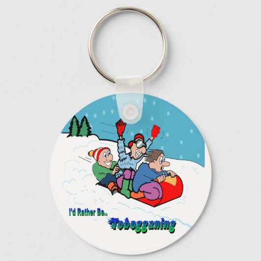 Rodeln Schlüsselanhänger (Vorderseite)
