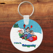 Rodeln Schlüsselanhänger (Vorderseite)