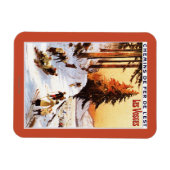 Rodeln und Skifahren im Vosges Poster Magnet (Horizontal)