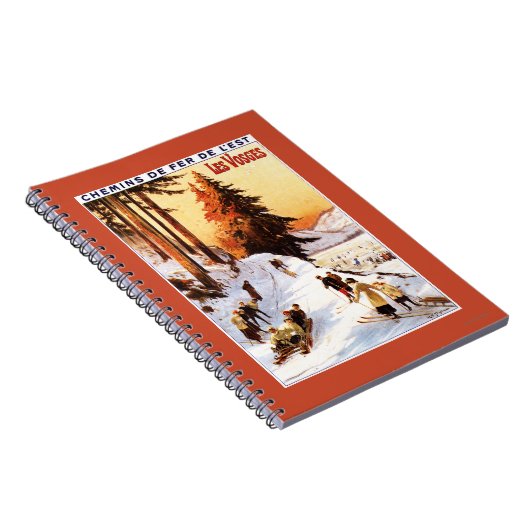 Rodeln und Skifahren im Vosges Poster Notizblock (Rechte Seite)