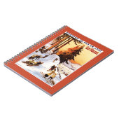 Rodeln und Skifahren im Vosges Poster Notizblock (Linke Seite)