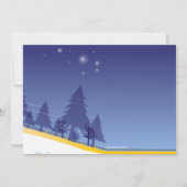 Rodeln Winter Geburtstagsfeier Einladung (Rückseite)