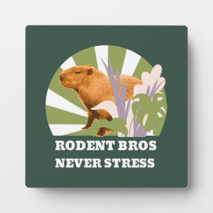Rodent Bros Nie Stress Lustiger Capybara Fotoplatte