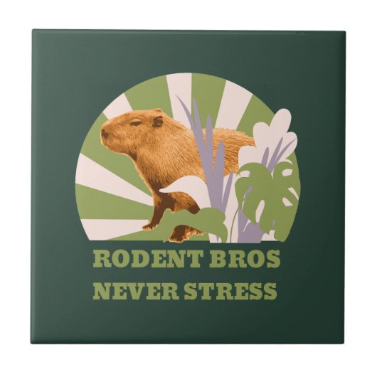 Rodent Bros Stress Capybara Fliese (Vorderseite)