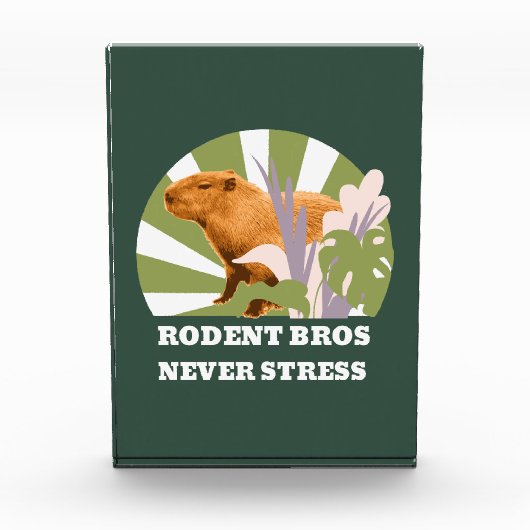 Rodent Bros Stress Capybara Fotoblock (Vorderseite)
