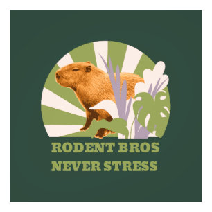 Rodent Bros Stress Capybara Fotodruck